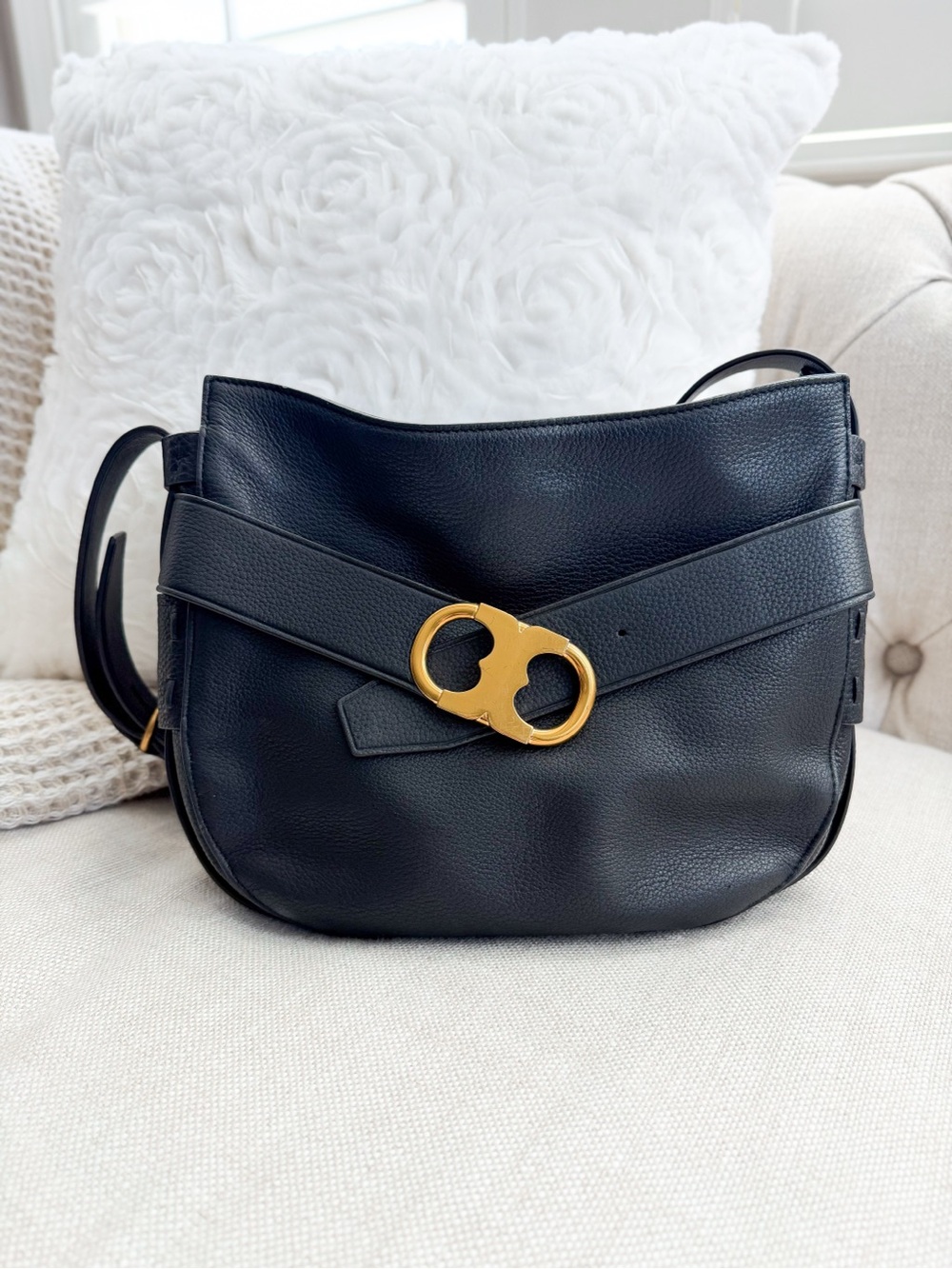 Tory Burch Gemini Link Crossbody Bag in Black